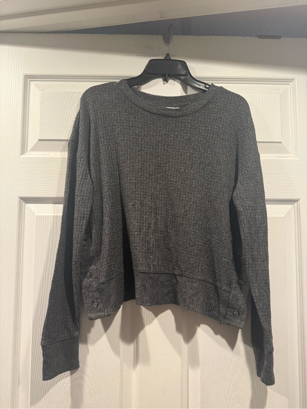 SO Charcoal Gray Crewneck Sweater. Size Medium